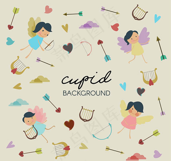 丘比特无缝背景