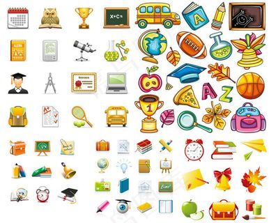 学习用具矢量