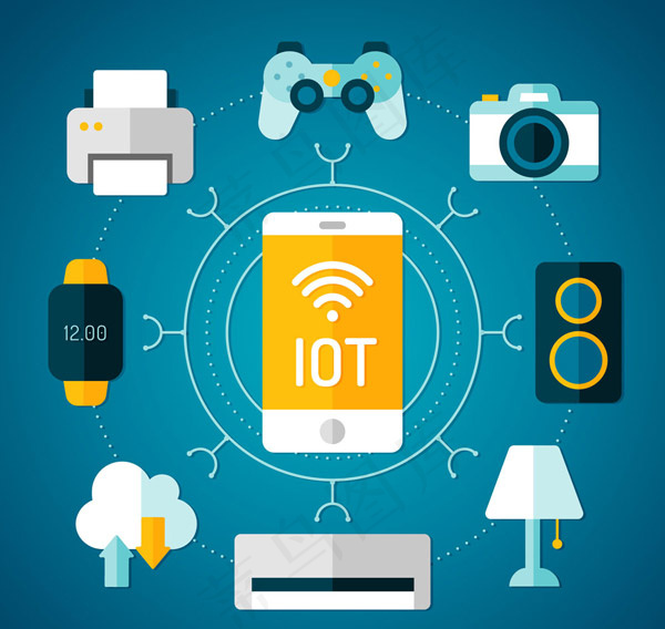 创意物联网插画