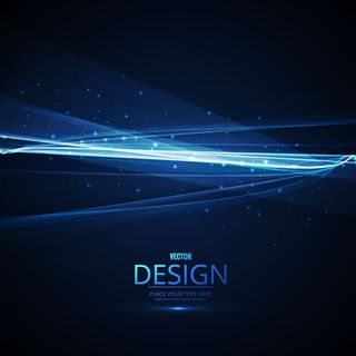 蓝色炫光曲线背景
