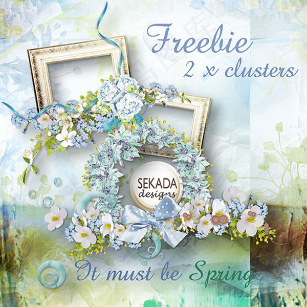 紫色花朵相册模板