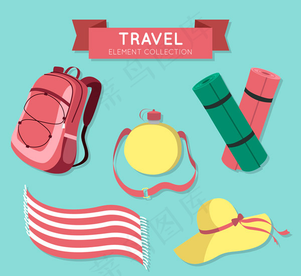 创意旅行元素
