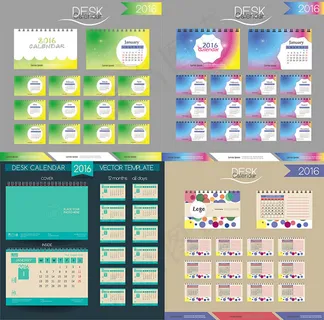 2016年日历矢量
