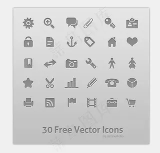 简约图标,免抠元素