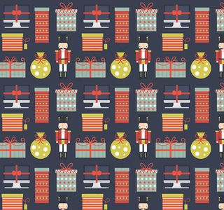 圣诞礼物无缝背景