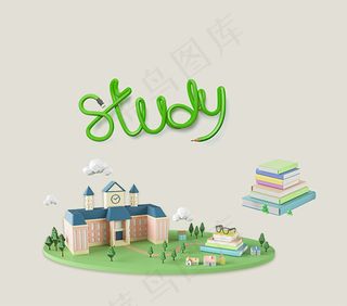 卡通房子智力开发