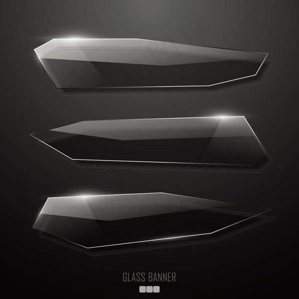 水晶质感几何图形