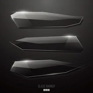 水晶质感几何图形