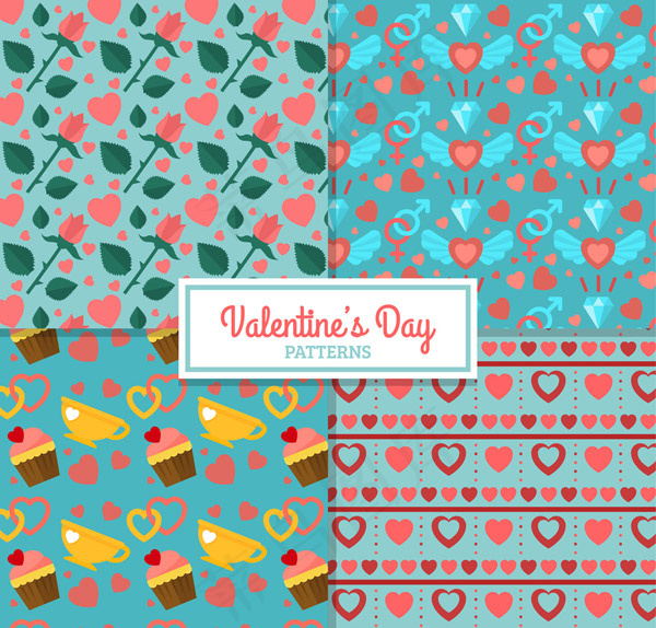 情人节元素无缝背景