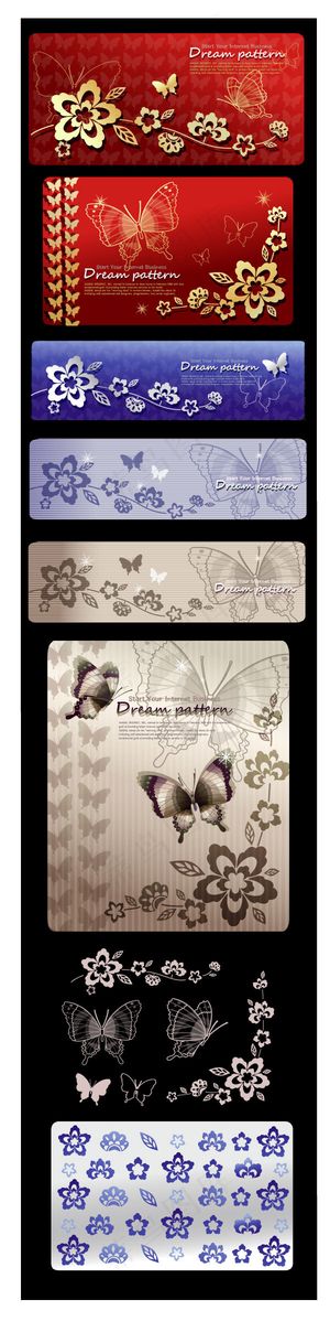 手绘花纹文本背景