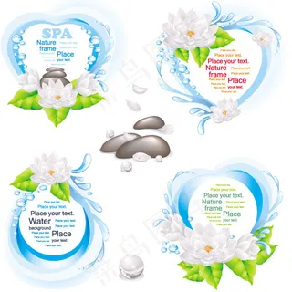 自然植物设计框,免抠元素