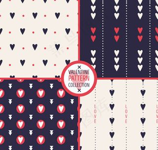 爱心无缝背景