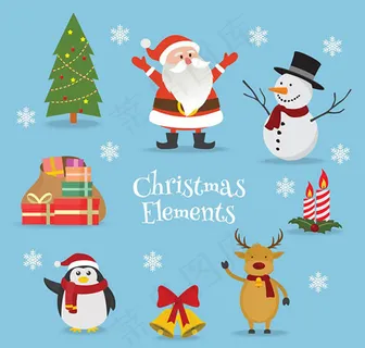 卡通圣诞元素