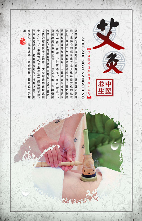 中医艾灸海报(2551X3969(DPI:120))psd模版下载