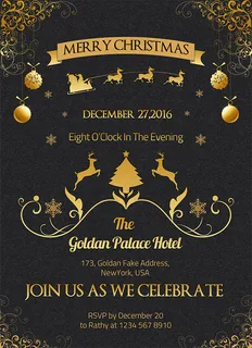 简约圣诞节海报