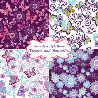 手绘动植物背景