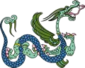 矢量彩色龙纹_39ai矢量模版下载