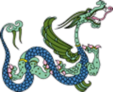 矢量彩色龙纹_39