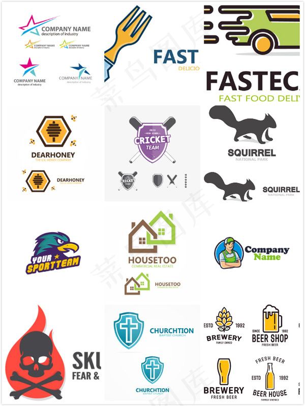 个性LOGO设计eps,ai矢量模版下载