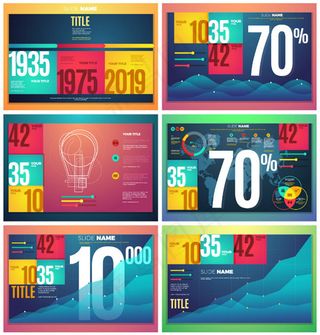 线条ppt数据图表