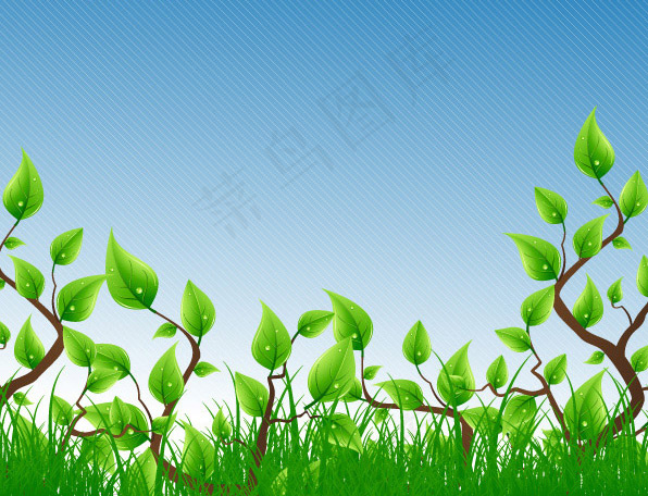 绿色的植物矢量