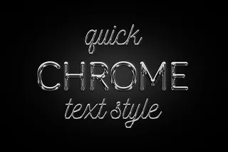 银色金属字体样式