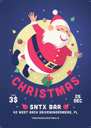 圣诞节卡通促销