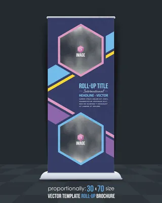 六边形元素展架