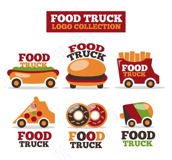 快餐车标志矢量ai矢量模版下载