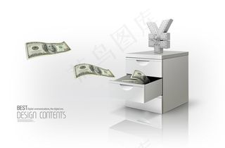 抽屉飞出来的美元