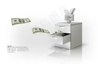 抽屉飞出来的美元