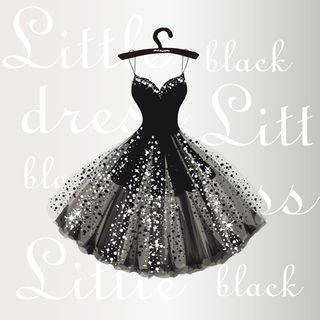 黑色晚礼服裙子