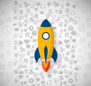 火箭商务图标,免抠元素,背景元素