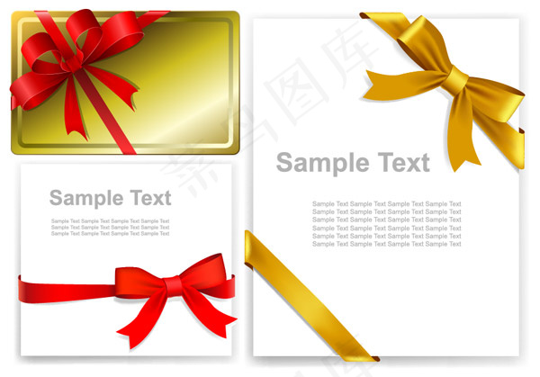 丝带蝴蝶结矢量