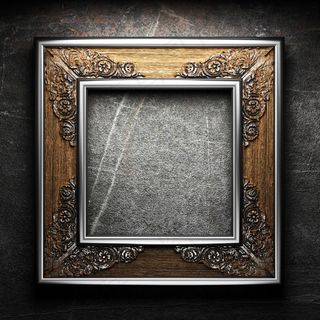 唯美花纹相框
