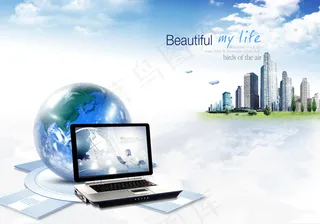 商务科技概念,背景元素