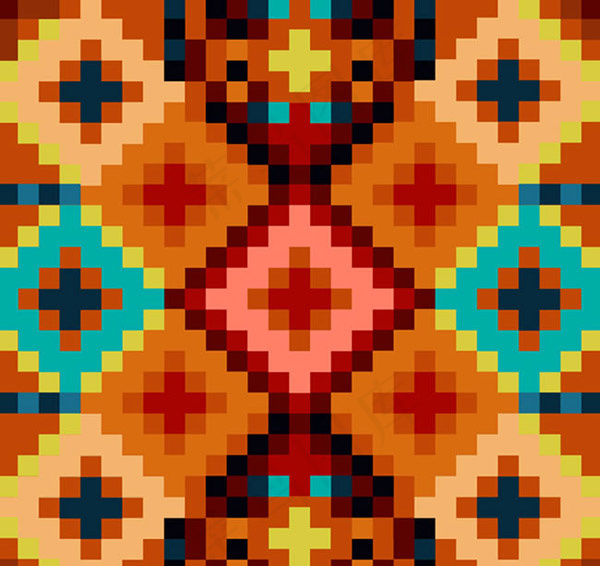 菱形格像素背景