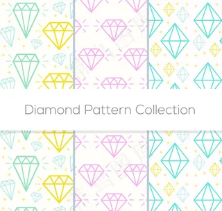 彩色钻石无缝背景