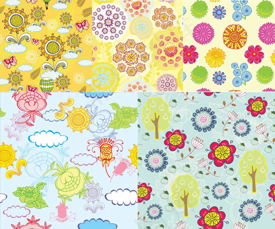 白云蝴蝶植物背景,免抠元素,背景元素