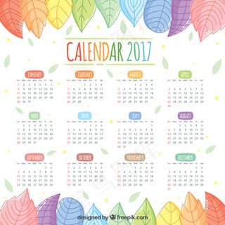 2017叶子日历