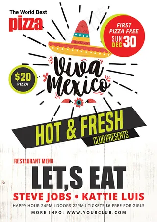 墨西哥美食海报