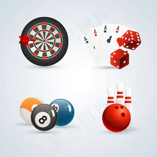 娱乐图标矢量,免抠元素