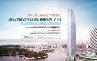 商务区地产海报