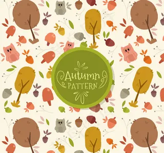 秋季元素无缝背景