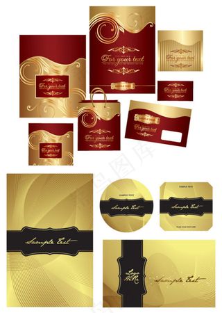 金色花纹背景,背景元素