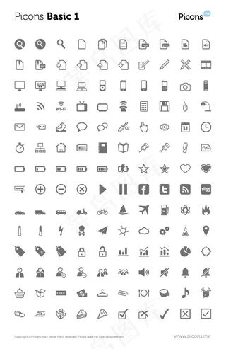 经典图标01,免抠元素