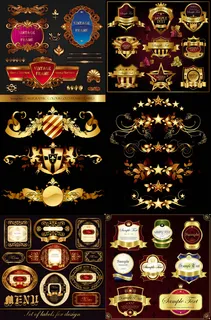 欧式瓶贴与花纹瓶身贴