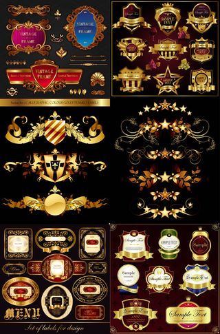 欧式瓶贴与花纹瓶身贴