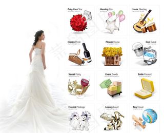 写实蜜月图标,免抠元素