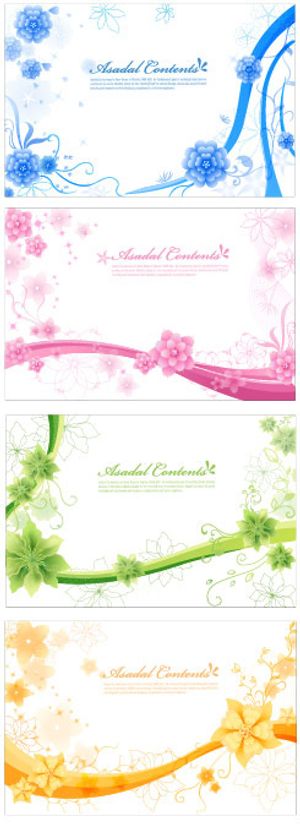 漂亮的时尚花纹